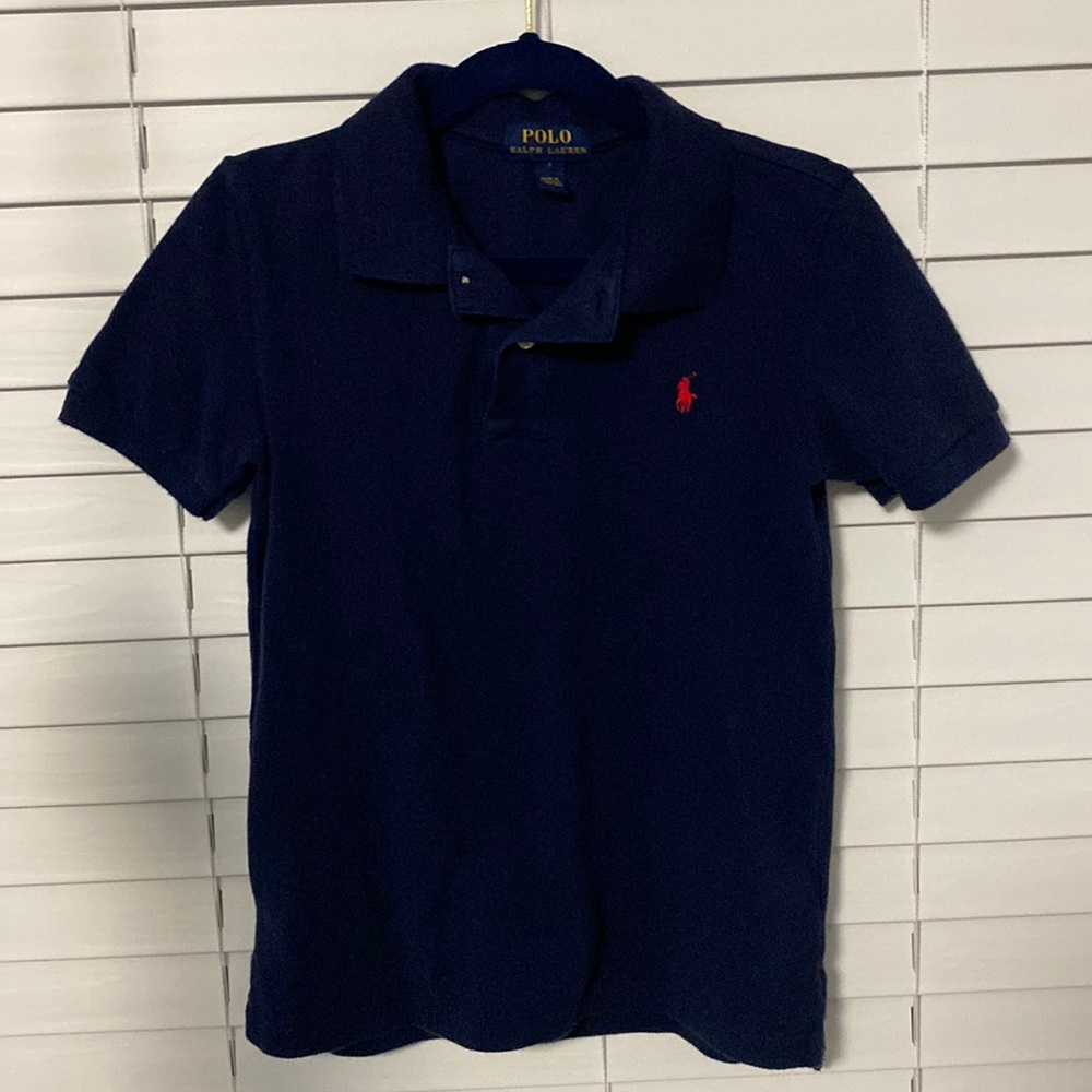 Boy’s Polo Ralph Lauren Navy Cotton Shirt size 7